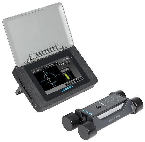 Equipamento de pacometria Proceq Profometer 630.